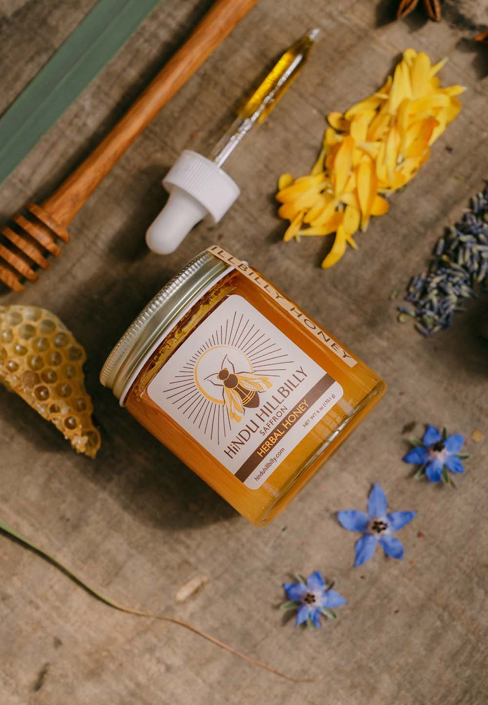 Lilac Infused Herbal Honey | Spring Floral Raw Honey - Hindu